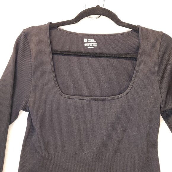 Women Long Sleeve Yoga Jumpsuits Workout Ribbed Bodysuits Pants Sexy One Piece - Picture 8 of 9